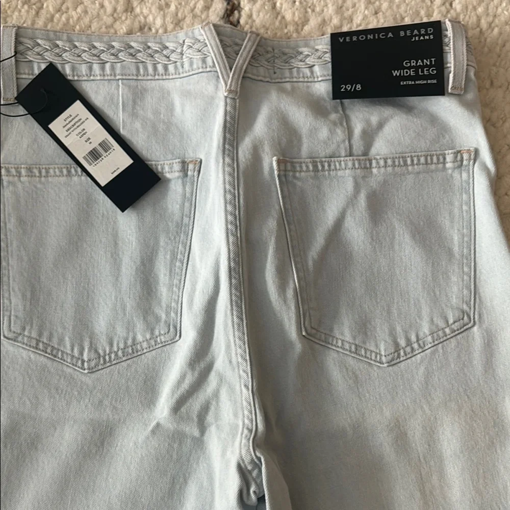 NWT Veronica Beard High Rise Jeans - Light Blue - Picture 3 of 3